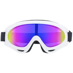 Windproof Anti-Fog UV400 Winter Sports Goggles (White Ski Goggle)