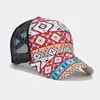 2023 Summer Polyester Print Casquette Baseball Cap Adjustable Breathable Mesh Outdoor Snapback Hats for Men and Women 191 6
