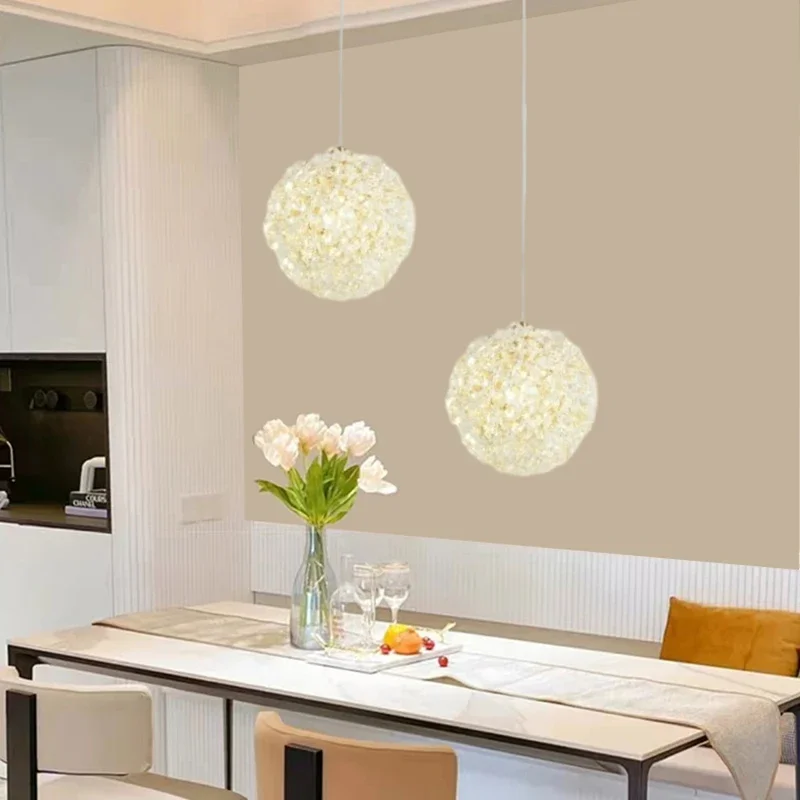 

Modern Luxury Crystal Ball Chandelier For Bedroom Study Dining Room Living Room Villa Hotel Gold Art Design Decorative Light Art