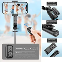 Wireless Selfie Stick Tripod Stand with Bluetooth Remote 42" Extendable Phone Tripod for iPhone Samsung Huawei Video Recording - Image 3