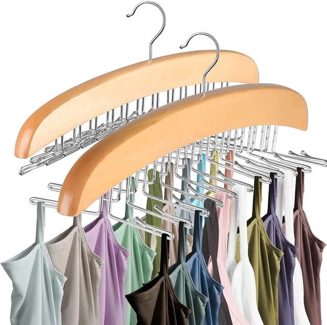 Tank Top Hanger 24 Large Capacity Space Saving 360 Rotating Clothes Hangers