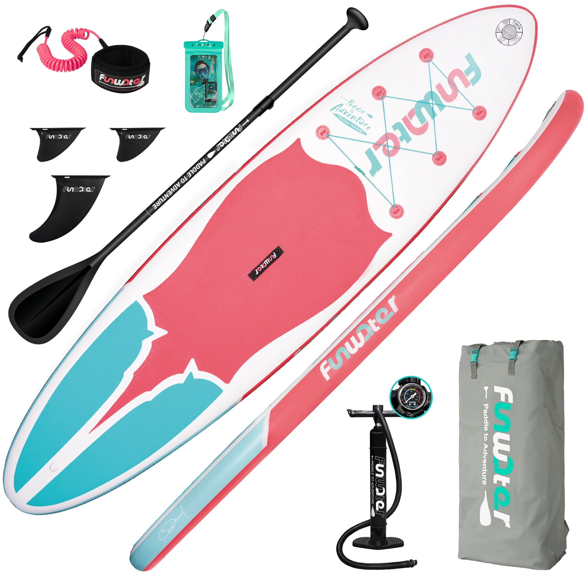 SUP Paddle Board, Inflatable Paddle Boards for Adults, Stand Up Paddle Board with All Premium SUP Accessories 11'x32''x6' inflatable stand up surf paddleboard set 320 x 76 x 15 cm suitable for adults and beginners green