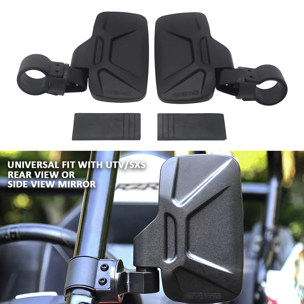 Aluminum Side View Mirrors Set Motorcycle UTV Rearview Mirror For