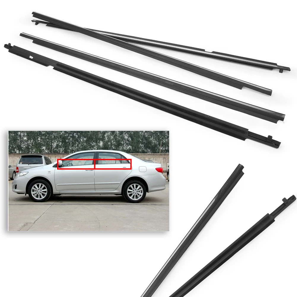 

For Toyota Corolla 2009-2012 Car Weatherstrip Door Belt Molding Window Moulding Trim 2009 2010 2011 2012 Chrome