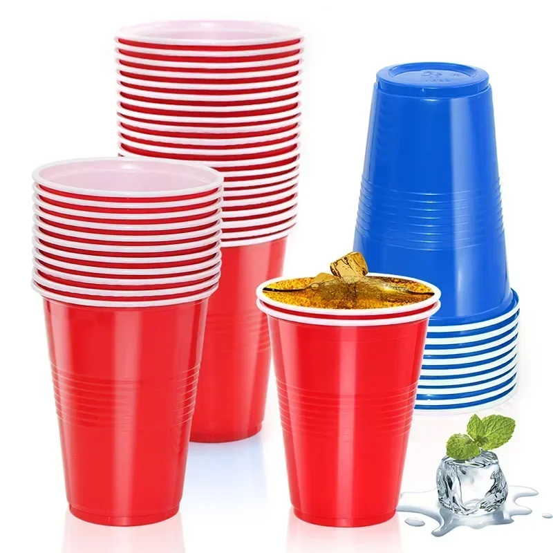 Plastic Cups 50Pcs 16-Ounce Disposable