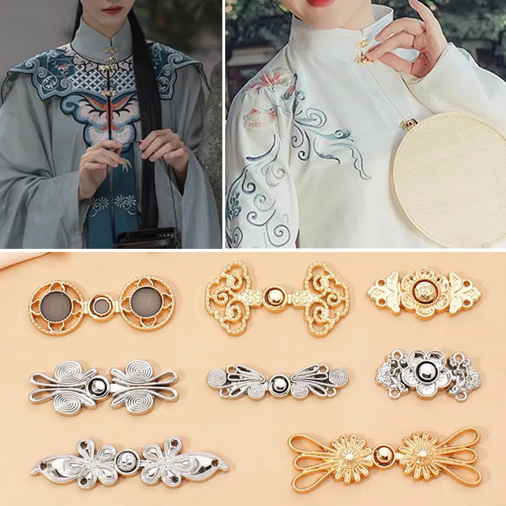 

Jeans Waist Buckle Invisible Snap Button Removable Tightening Waistband Chinese Knot Button Cheongsam Cape/Cloak Frog Clasp