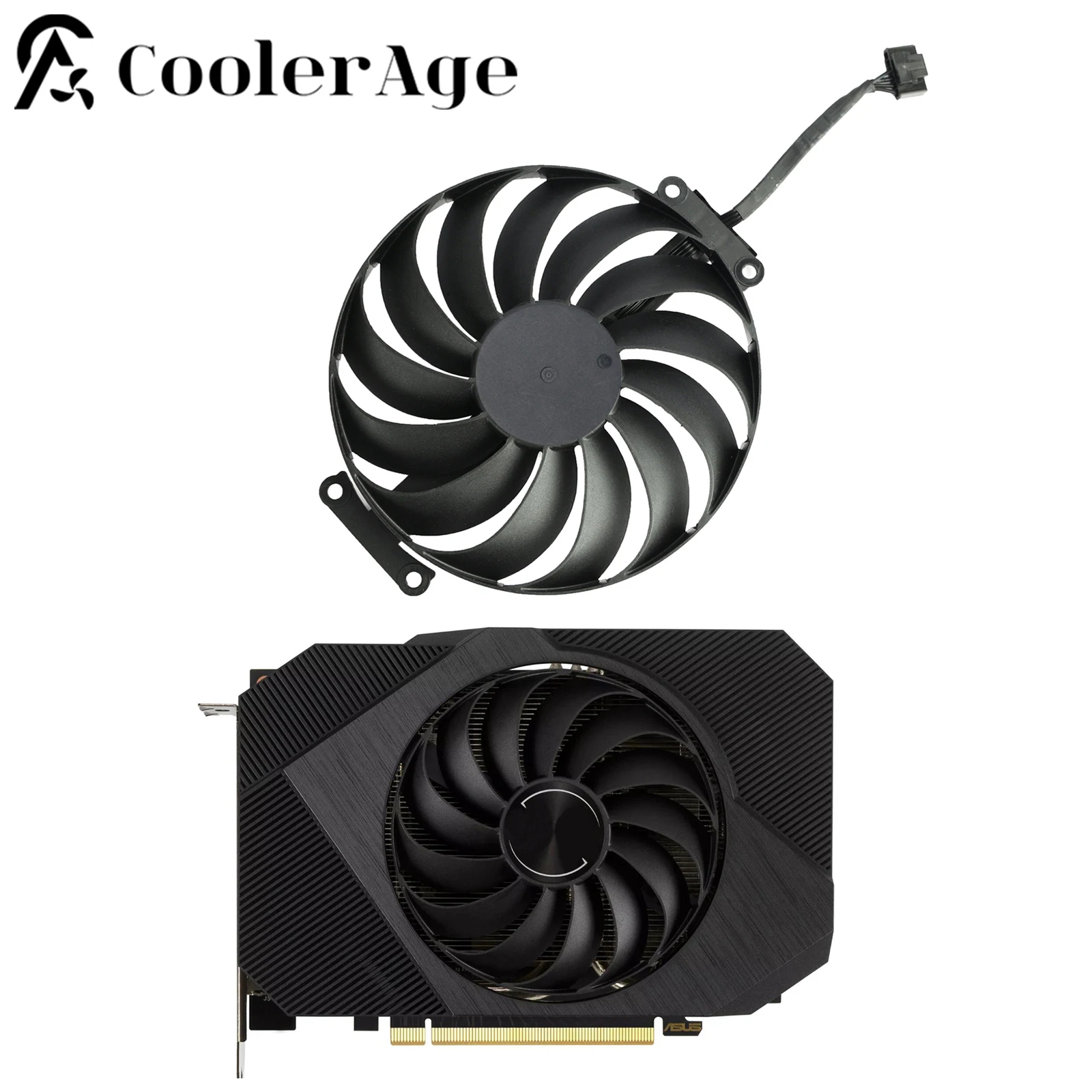 Placa Gráfica de Vídeo Substituição Ventilador Ventilador Asus Phoenix Rtx 3050 3060 95 mm Cf1010u12d Rtx3050 Rtx3060