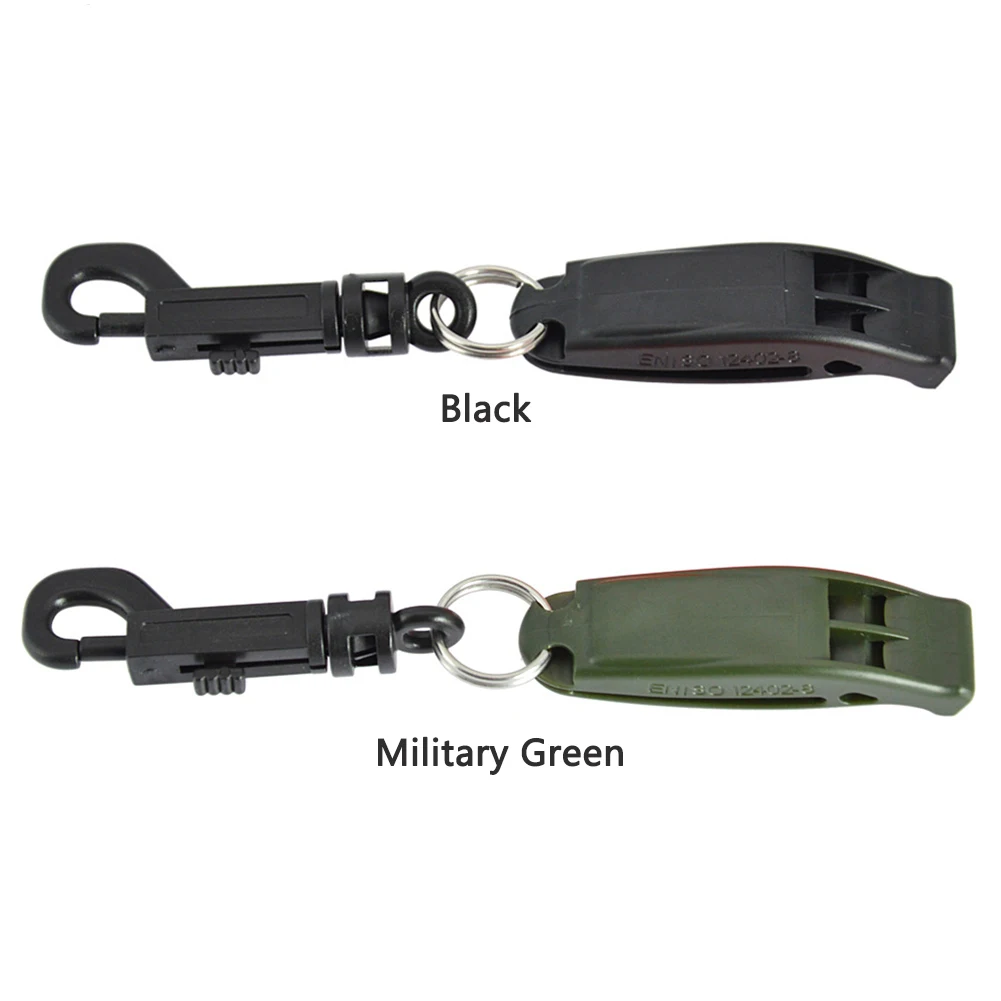 Dual Frequency Emergency Whistle One-piece Design Sos Whistle Loud Voice High Low Audio Strong Penetration Diving Rescue