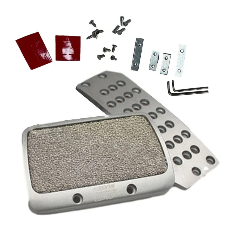 

Aluminum Alloy Pedals Anti Slip Car Pedal Set for Improved Driving Control & Safety Easy Installation for Most Vehicles