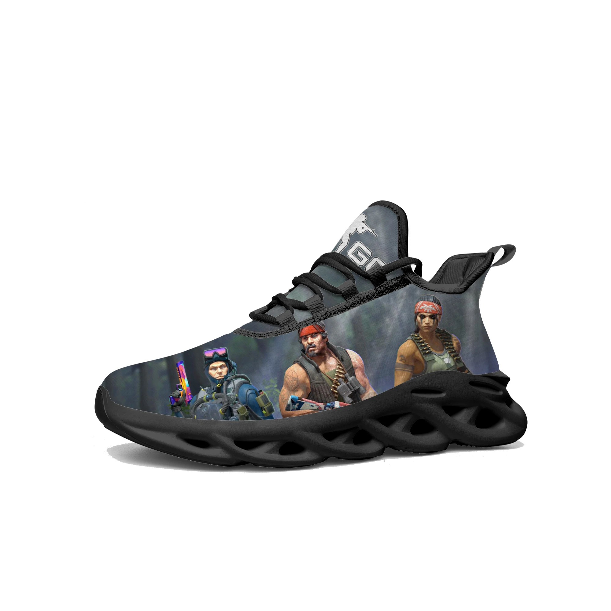 

Cartoon Game Counter Strike Global Offensive Flats Sneakers Mens Womens Teenager Sports Running Shoes Tailor Made Lace Up Shoes