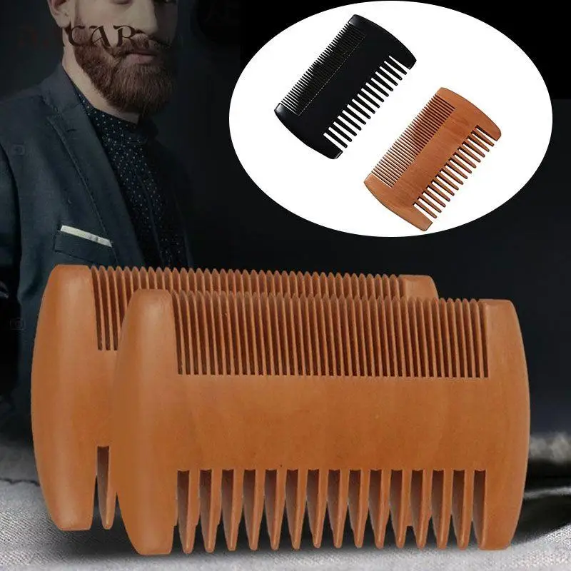 1pc Wooden Comb Natural Wood Double Side Tooth Wood Combs No Static