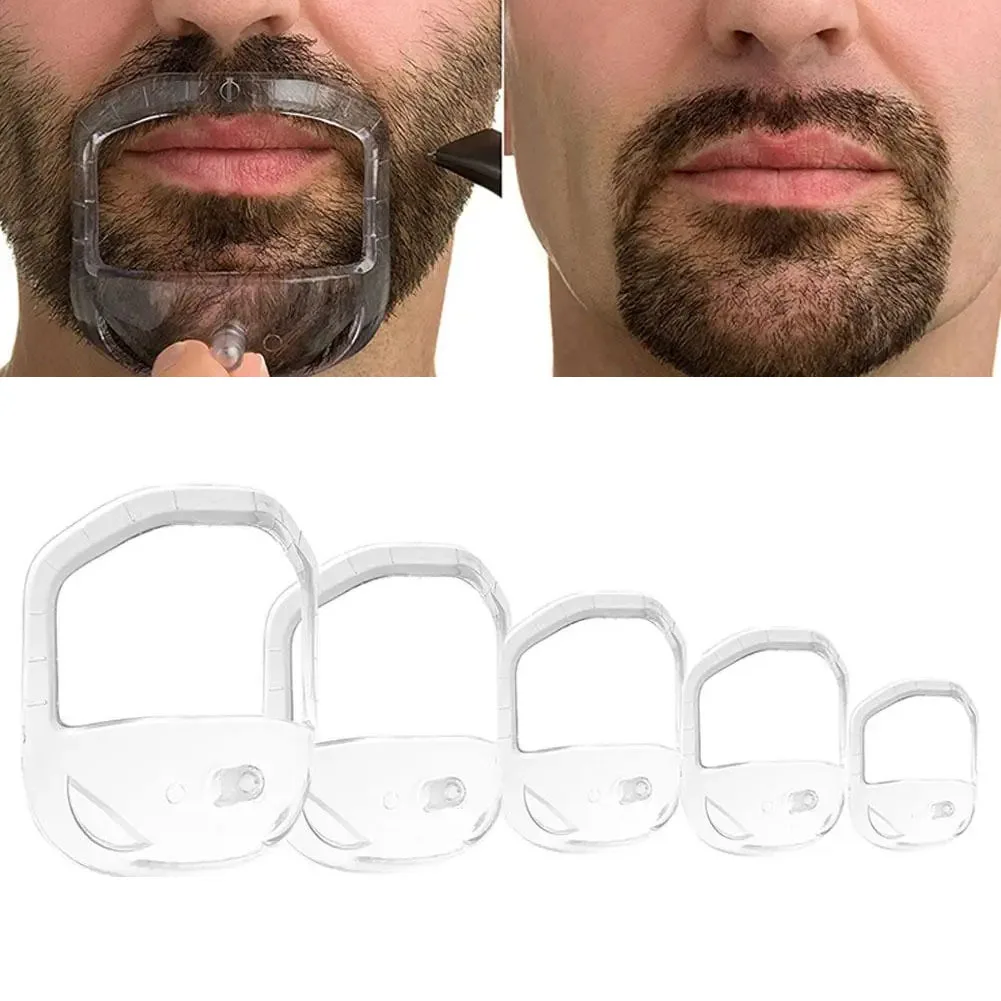 

5Pcs/lot Beard Styling Template Tools Salon Mustache Beard Template for Beard Shaping Trimming Tool