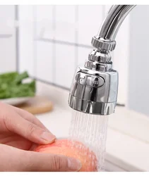 2 Modes Rotatable Water Saving Kitchen Faucet Extender High Pressure Splash-Proof Nozzle Tap Adapter Sink Filter Sprayer