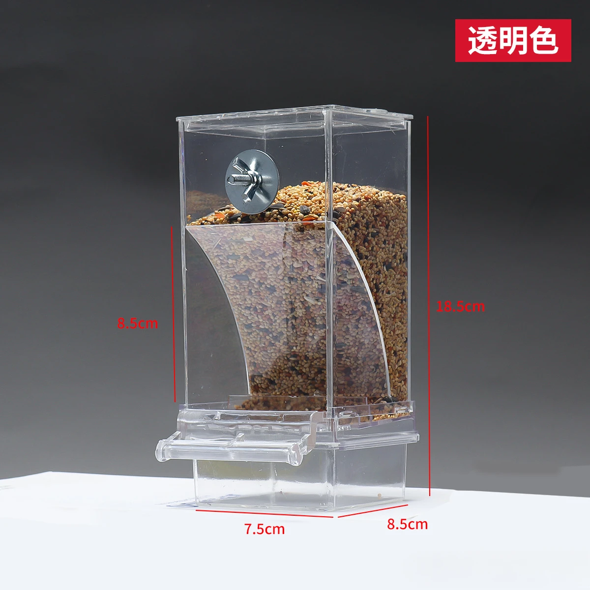 Automatic Parrot Feeder Anti-splash Anti-splash Neat Bird Feeder Seed Food Container Feeder Bird Cage Accessories for Parakeets