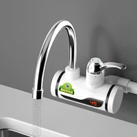 Robinet chauffe-eau électrique 3000W, mitigeur chaud/froid, température réglable, chauffe-eau sans réservoir, fournitures pour cuisine et salle de bain 1