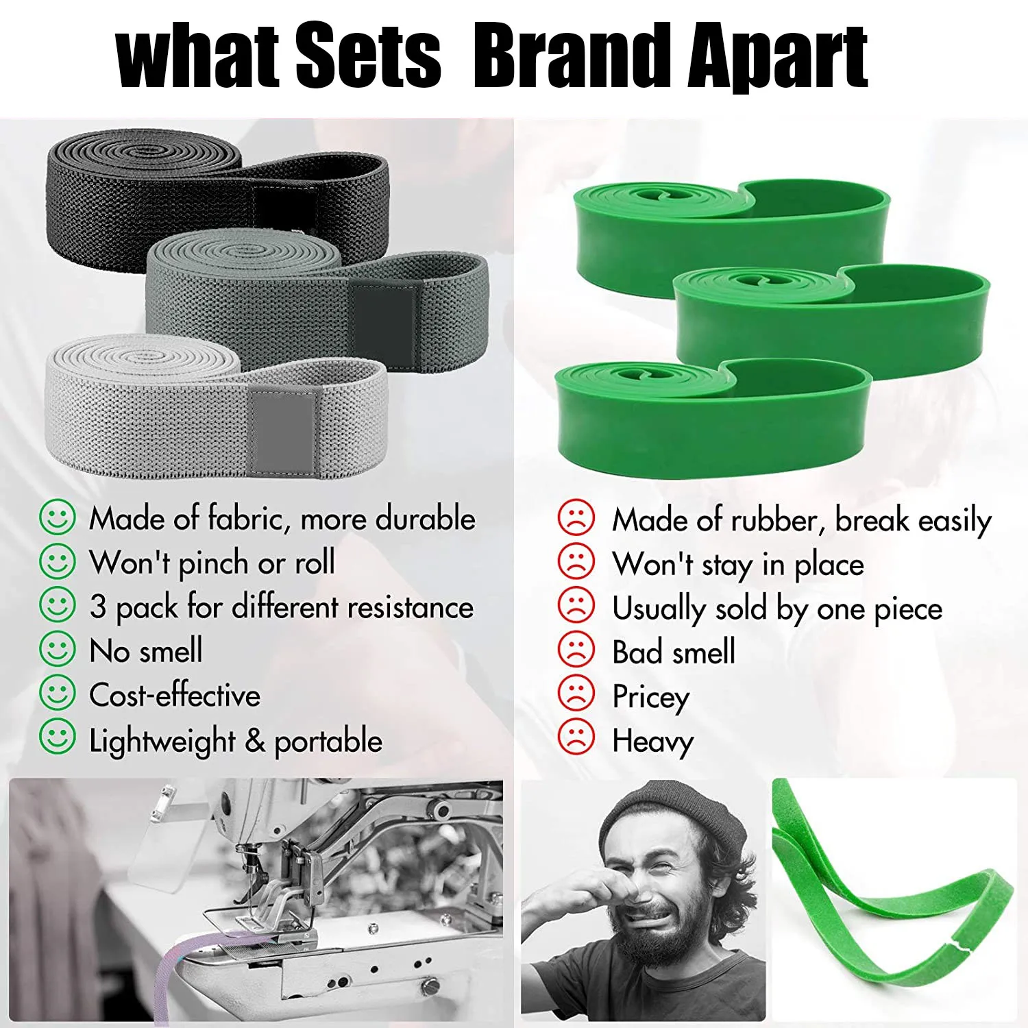 Long Resistance Loop Band for Full Body Exercise, Fitness Loop Circle, Unisex Yoga Elastic Bands, Workout Gym Equipment for Home