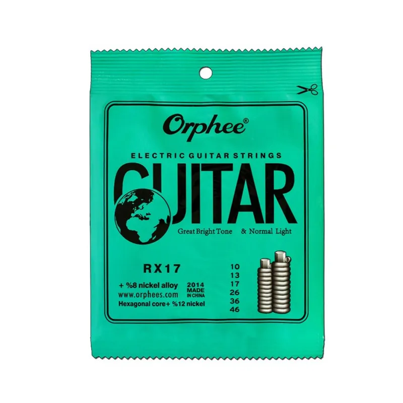 Orphee 일렉트릭 기타 줄, 니켈 합금, 초경량 장력 악기 액세서리, RX 010-046 