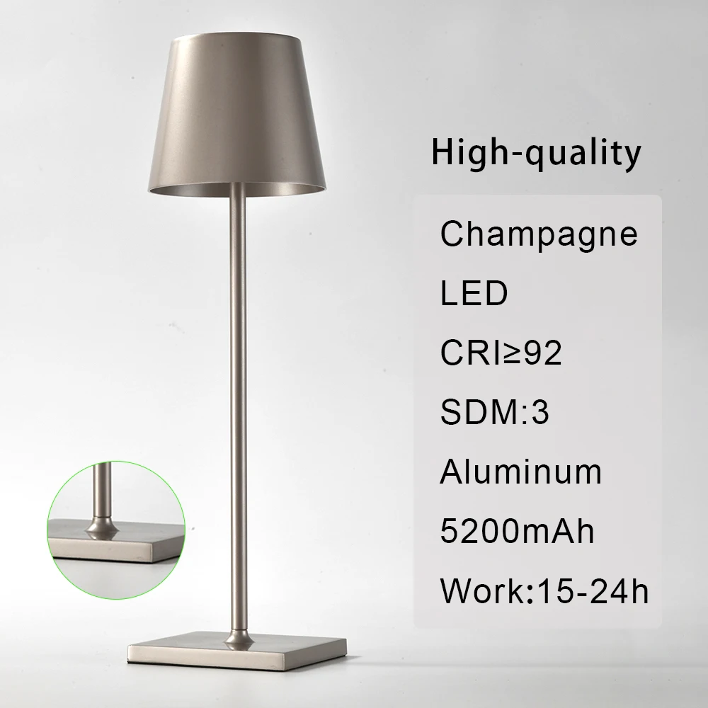 Lampada Da Scrivania A Led Luce Notturna Comodino Camera Da Letto Ristorante Luce Luce Luce Wireless