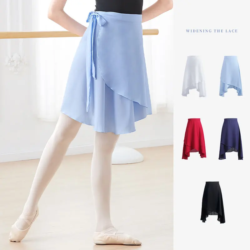 Ballet Skirt Women Ballet Tutu Fairy Chiffon Long Dance Dress Dancewear Adult Ballet Skirts High Elastic Waist Dancing Dress fairy tutu double layer embroidery embroidery korean mesh elastic belt skirt adult dandelion ballet dance skirt