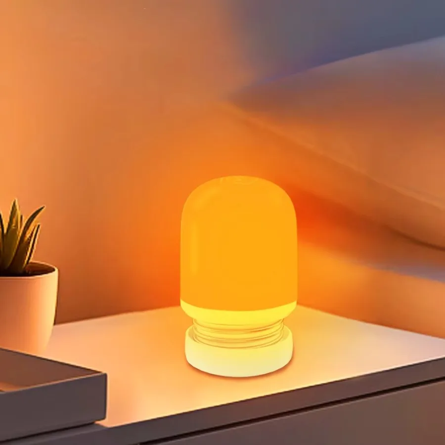 Red & Amber LED Night Light – Rechargeable Sleep Lamp with Adjustable Brightness Sa970372dc38e46869e1bd7eb28502aaa9