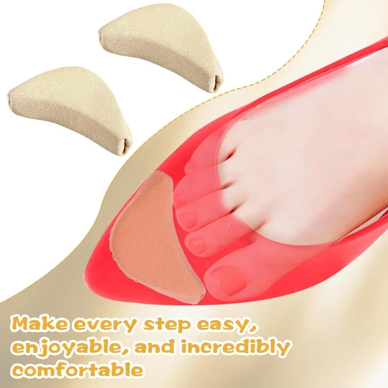 Soft Sponge Forefoot Insert Pads Women High Heel Pain Relief Shoe Palm Cushion Toe Front Filler Pad Adjustable Insoles 2/20pcs