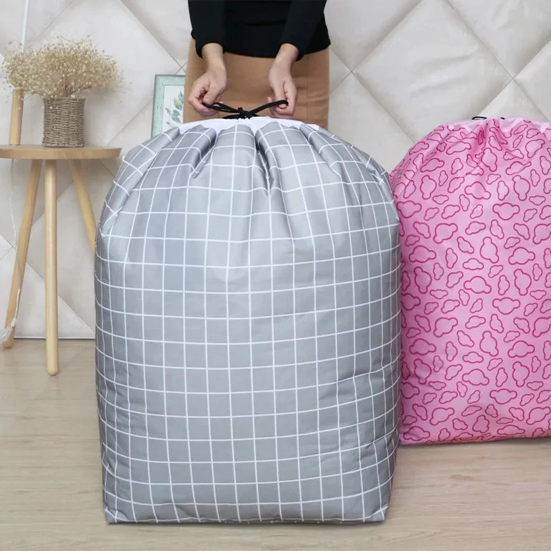 Modern Style Home Drawstring Beam Port Storage Bag Wardrobe Clothes Dustproof Organization Bag Large Capacity Debris Storage Bag 3