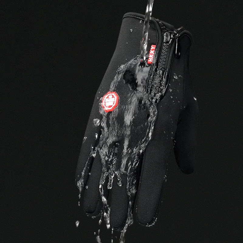 Unisex Waterproof Thermal Cycling Gloves with Touchscreen Capability