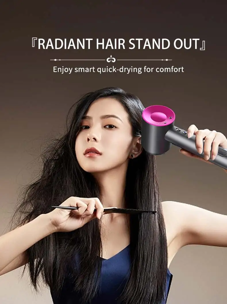 Description Picture 6 of itemHigh Speed Anion 110000rpm Hair Dryer Wind 62m/s 1600W 2 Minute Quick Dry Professional Hair Care Negative Lon