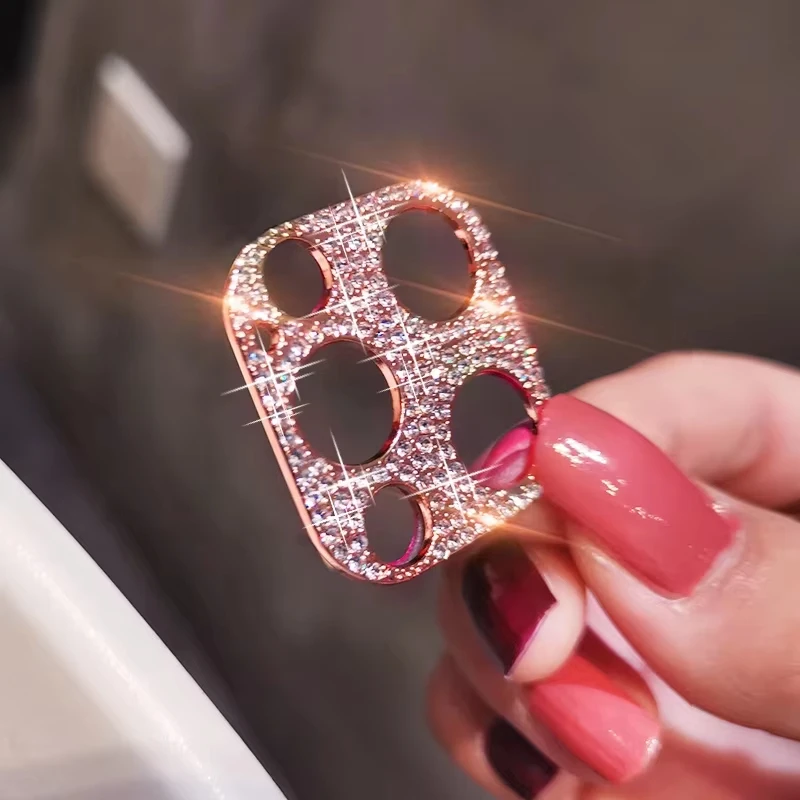 Glittering Powder Protettore Obiettivo Della Fotocamera Per IPhone - Foto 5