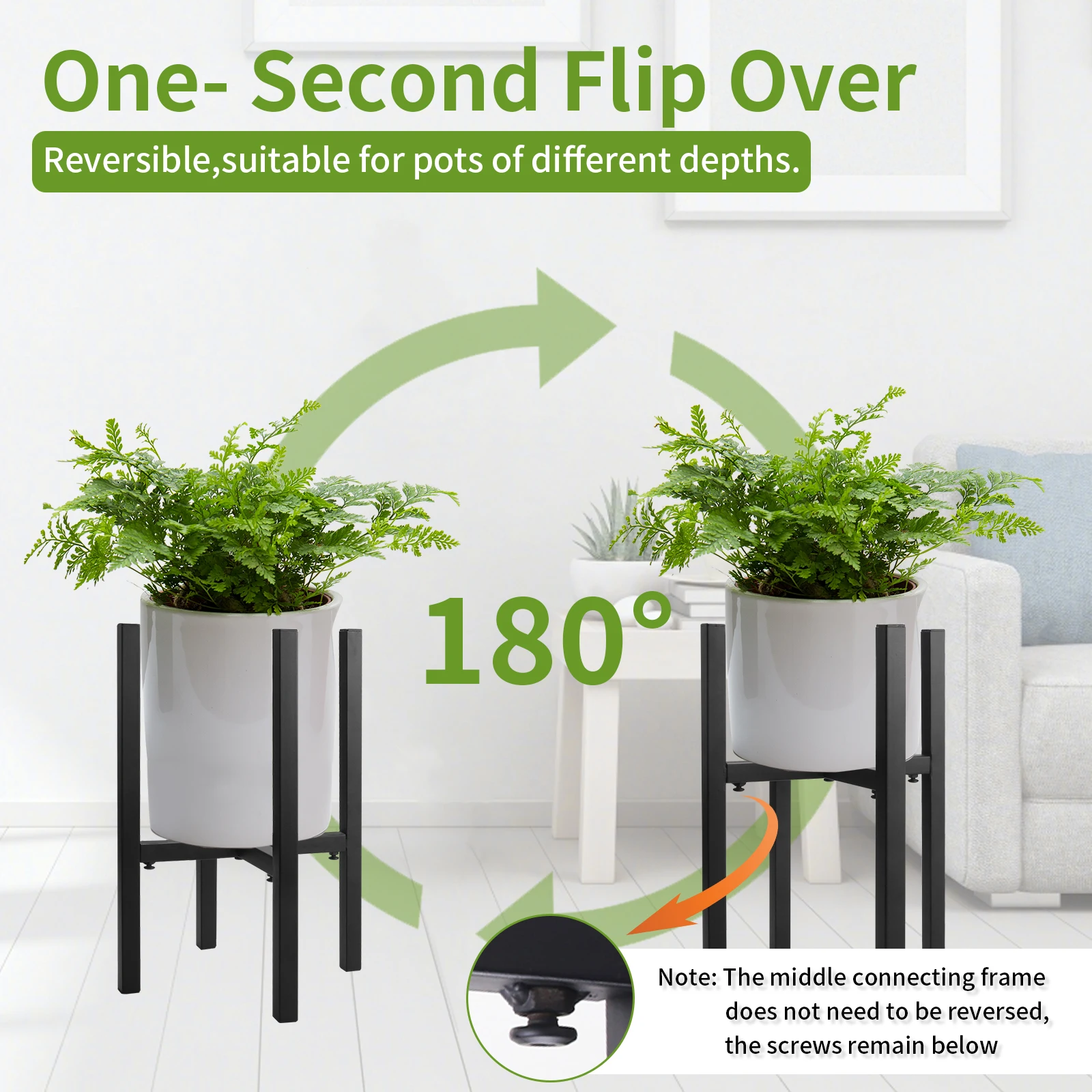 Soporte Macetas Con Ruedas Soporte Para Plantas Con Ruedas - 2 Bases  Metálicas De 16 Pulgadas Para Macetas Pesadas Base Macetas Móvil Metal, image size:1600x1600