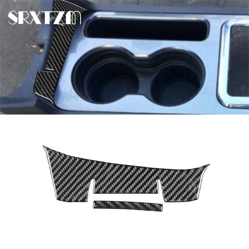 Auto Interior Carbon Fiber Center Armrest Box Handle Trim Car Stickers Decoration Decal For Dodge Challenger 2008-2014