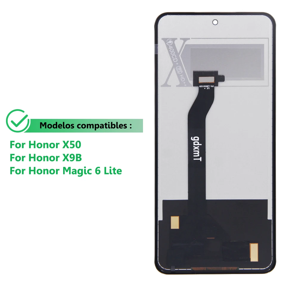 Original Ecran LCD Complet Argent Avec Châssis Et Batterie Pour Honor Magic 4 Lite