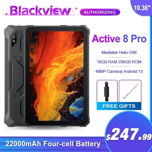 Blackview Active 8 Pro Rugged Tablets 22000mah Battery Android 13 10 36 2 4k Display 16gb.jpg