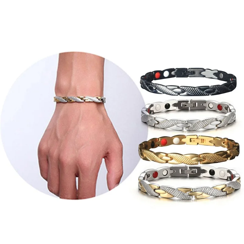 Dragon Pattern Twisted Magnetic Magnet Bracelet for Women Men Power Therapy Magnets Bracelets Bangles