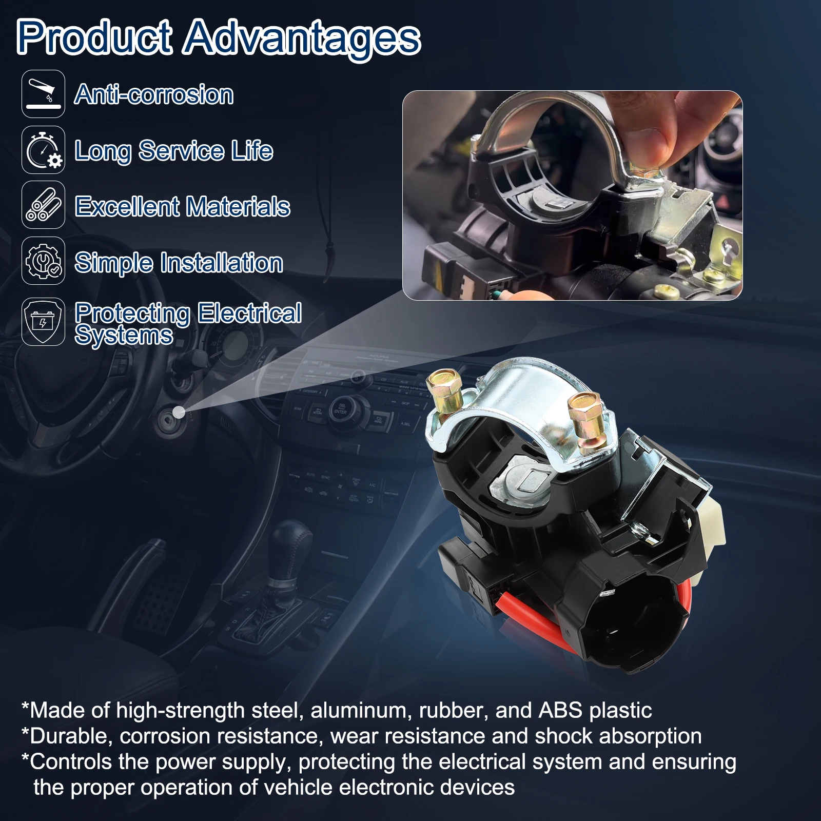 1X INTERRUPTEUR CYLINDRE serrure allumage pour camionnette allumage