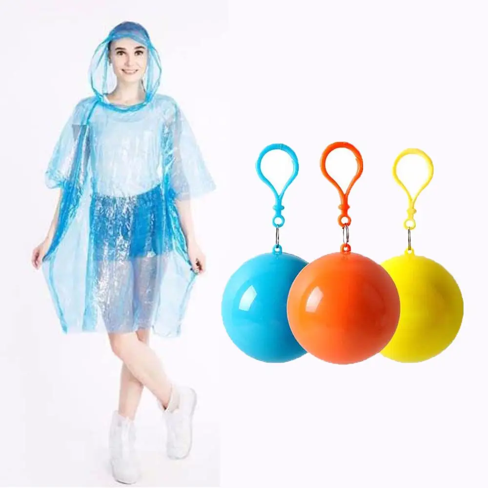 

Экстренный брелок для ключей для женщин и мужчин, водонепроницаемый, для кемпинга, дождевик, дождевик, мяч, уличный дождевик