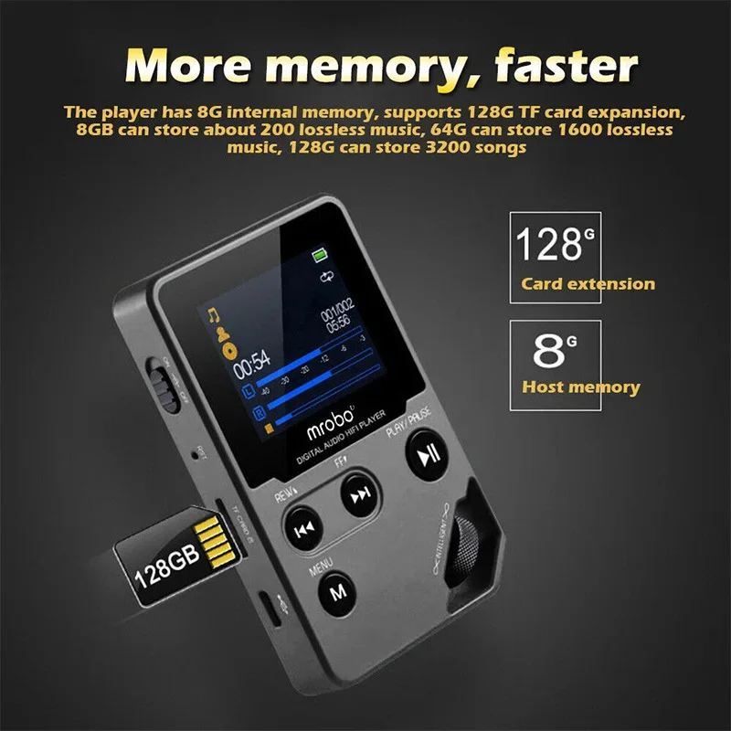 8G MP3 Player Zinc Alloy HiFi Sound Quality Entry-level