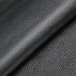 Large Self-Adhesive Leather Repair Patch Kit for Furniture and Car Seats, Faux Leather Fabric Tape (Black)