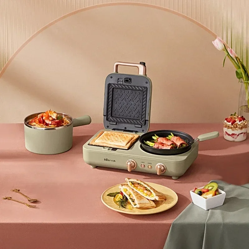Multi function Sandwich breakfast machine  four  in  one pressure toast toaster for household cooking pot 2