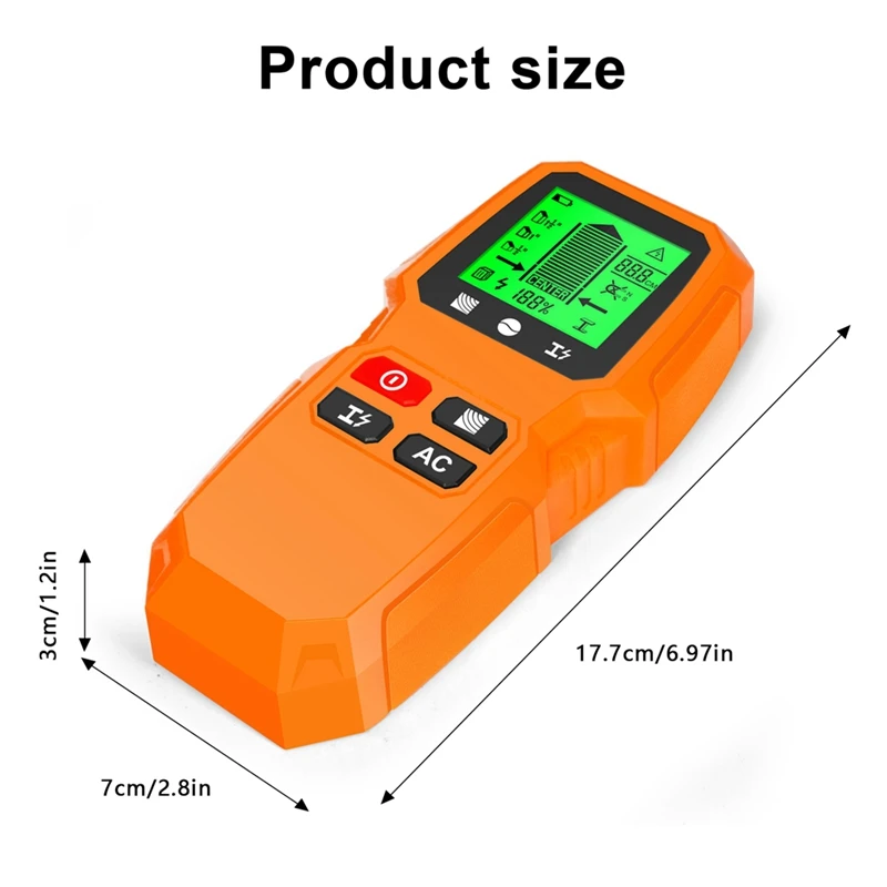 M05K Stud Finders & Scanners For Wall Wood Wire Metal Studs Detection, Electronic Stud Detector, Large HD LCD Display