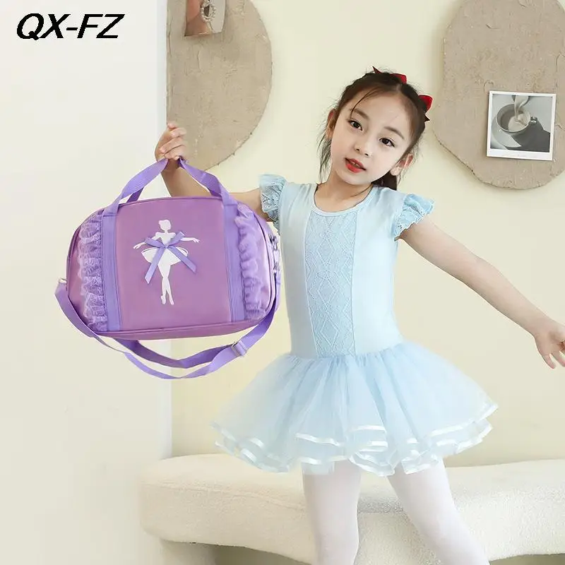 2025 Girls Dance Bag Ballet Dance Backpack Toddler Gymnastics Latin Dance Storage Bag Kids Yoga Tap Jazz Dance Print Handbag 6