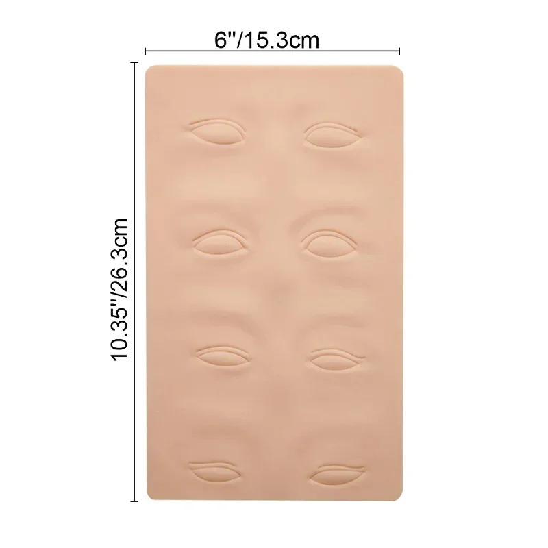 Tattoo Practice Skin Silicone Eyebrow Eye Block Eyelid Semi-permanent Makeup Eyeliner Exercise