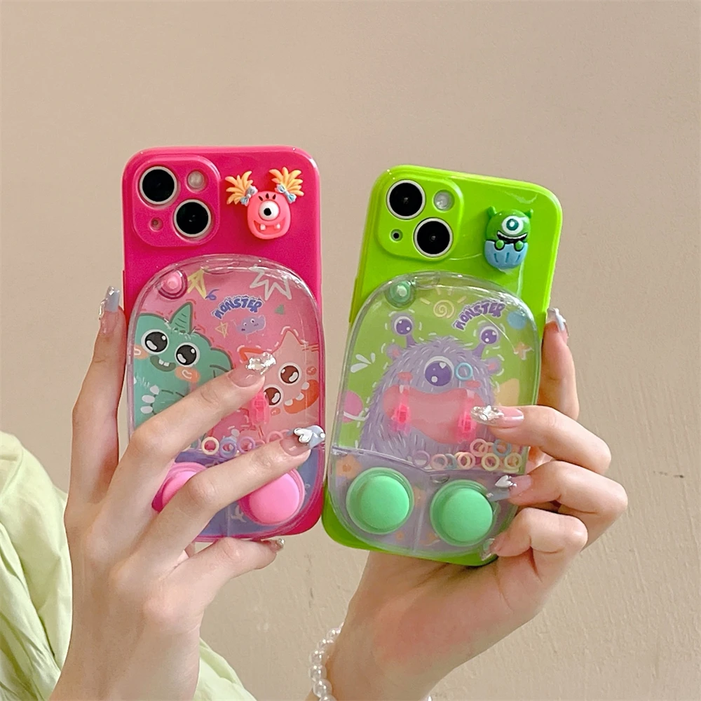 Korean-super-cute-3D-monster-Ferrule-game-couple-gift-silicon-case-for ...