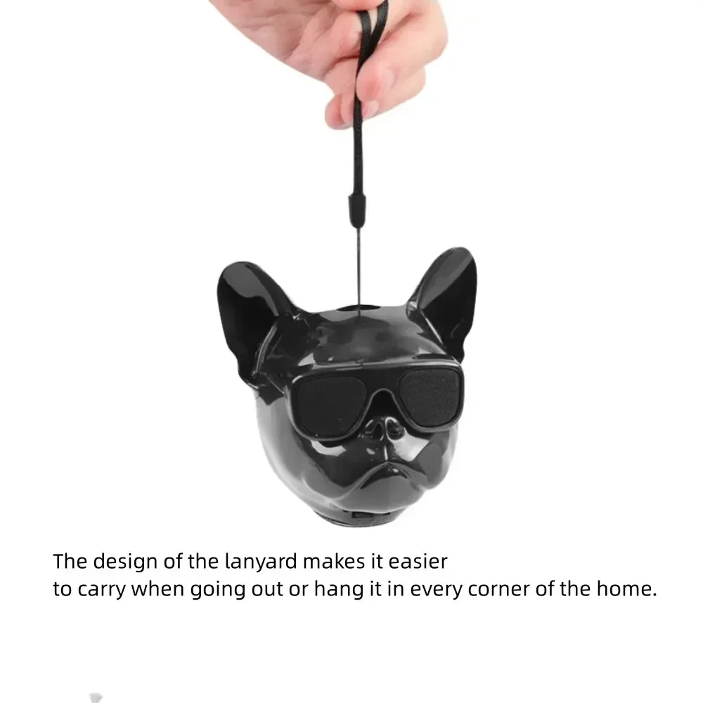 Bluetooth Speaker Creative French Bulldog Design Your Portable Outdoor Bass Surround Sound Enhance Listening Experience Wireless