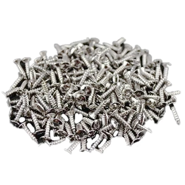 100pcs גיטרה fickstuard עבור פנדר גיטרה בס כסף גיטרה חשמלית