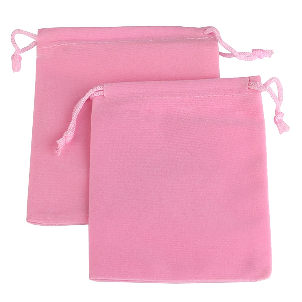 Set of 25 Colorful Velvet Drawstring Gift Bags for Jewelry Packaging and Display