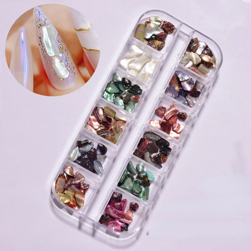 Nail Shells Nail Abalone Shell Stone Nail Accessories  slices Abalone slices Nail Decoration Accessories  For Nail Tip Beauty