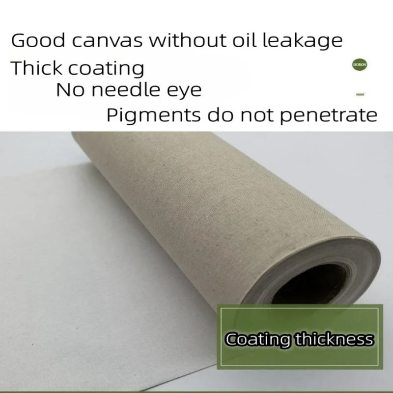 Linen Blended Canvas Roll Oil Painting Canvas Professional For Oil Painting Acrylic Pigments And Art Artistic Creation 3M