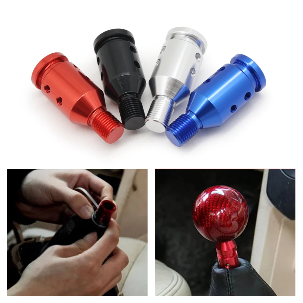 

Адаптер переключения передач Универсальное автомобильное руководство для ручки для M12x1.25 /M10x1.5 резьба алюминиевый сплав автомобильные модифицированные аксессуары