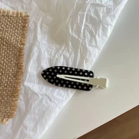 Black White Polka Dot Acrylic Hair Clips Minimalist Secure Hold Suitable for Daily Wear Party Outfits Hairpin Accessories - Image 5